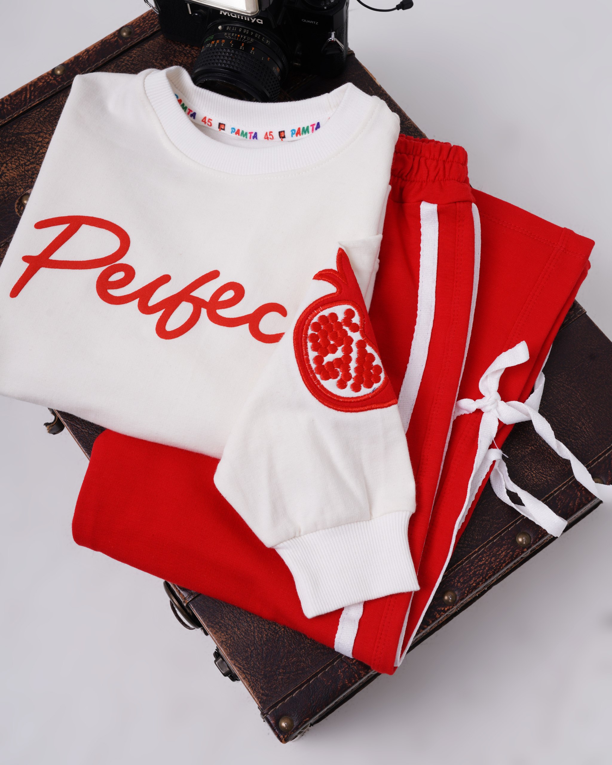 قرمز استین گلدوزی (150037)